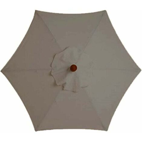 Housse De Rechange Parasol 6 Baleines 3M Imperméable Anti-UV Tissu Protection Khaki