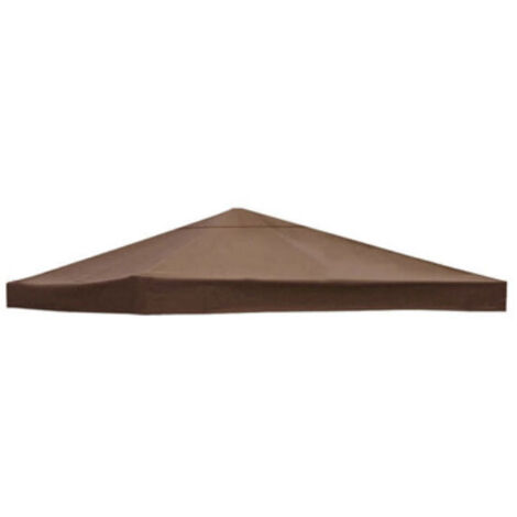 Housse de rechange pour auvent de tonnelle 300 cm x 300 cm – Tissu polyester imperméable 300D – Protection contre soleil et pluie