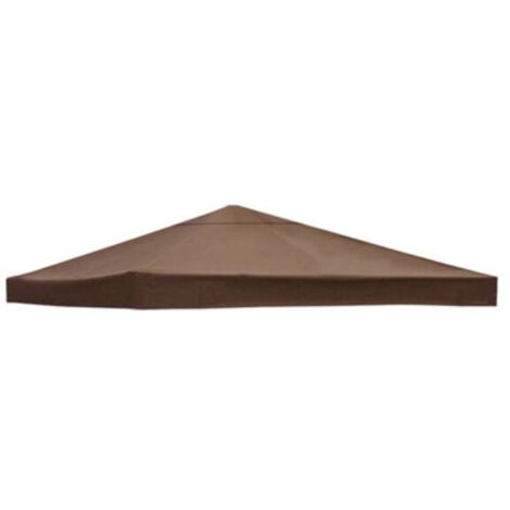 Housse de rechange pour auvent de tonnelle 300 cm x 300 cm – Tissu polyester imperméable 300D – Protection contre soleil et pluie