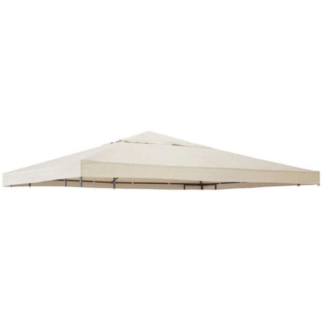 Housse de rechange pour auvent de tonnelle 300D imperméable – Dimensions 300x300 cm – Protection contre intempéries et UV – Pour véranda et terrasse