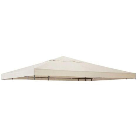 Housse de rechange pour auvent de tonnelle 300D imperméable – Dimensions 300x300 cm – Protection contre intempéries et UV – Pour véranda et terrasse