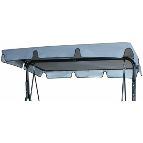 Housse de rechange pour auvent universel à 3 vantaux (auvent seul) 164 x 114 x 15 cm gris