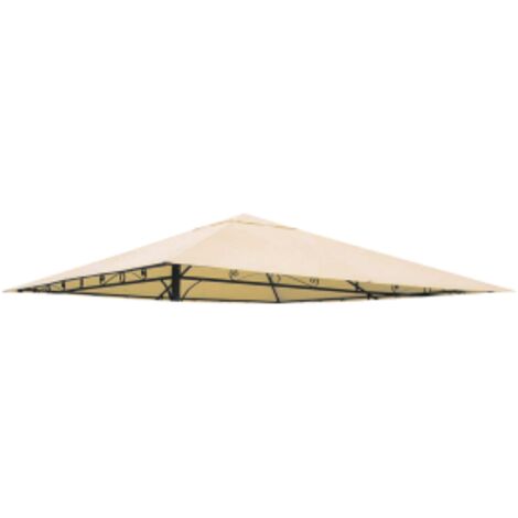 Housse de rechange pour gazebo Rodi 3x4 mt e'cru en polyester imperme'able