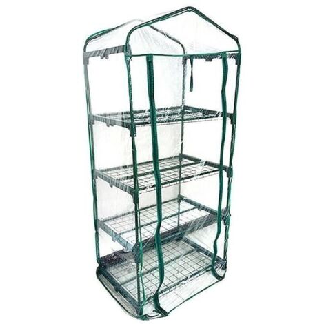 Housse de rechange pour mini-serre de jardin avec porte enroulable, protection contre le froid A368.