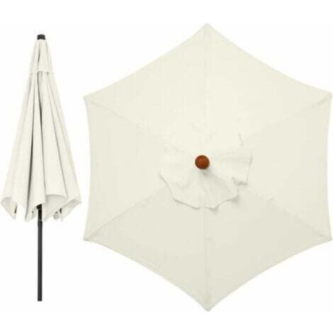 Housse de Rechange pour Parapluie - UV 30+ - 3m et 8 Bras - Housse en Tissu de Rechange pour Parasol de Jardin