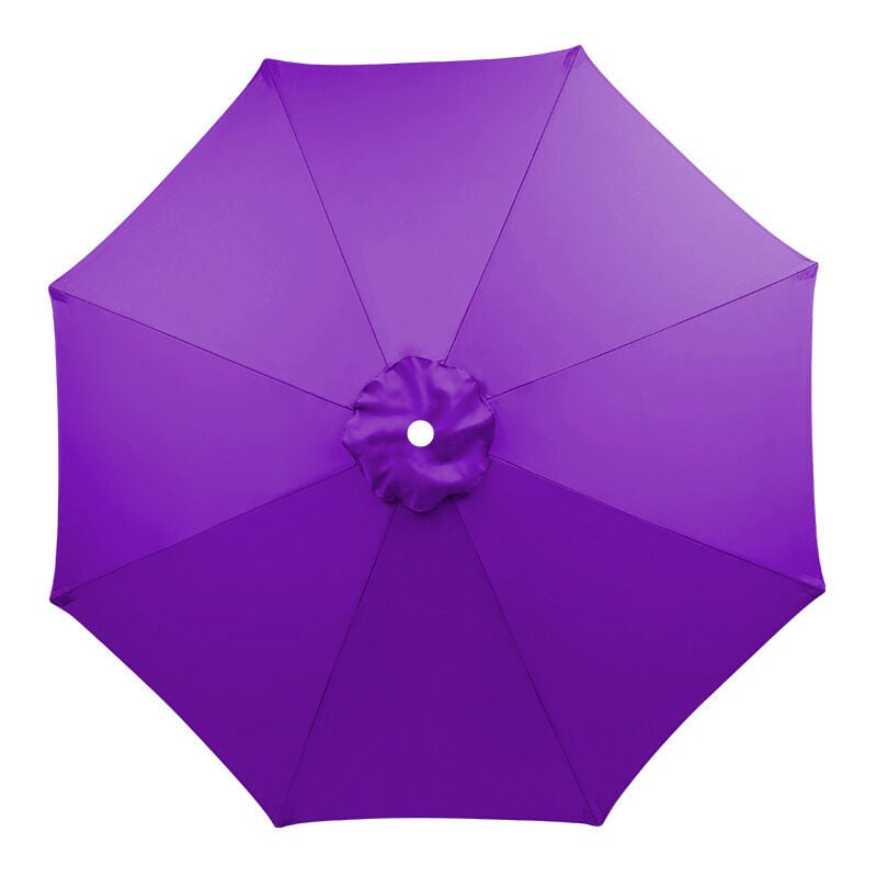 Crea - Housse de rechange pour parasol 3 m à 8 baleines, imperméable, résistante aux uv, tissu de remplacement, lavable, respirant, violet (sans