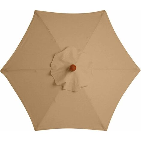 Housse de Rechange pour Parasol 3M - Imperméable - Anti-Ultraviolet - Tissu de Remplacement (3M / 9.8Ft,Kaki)
