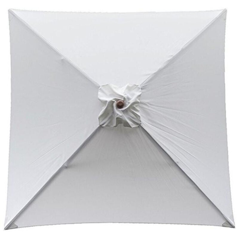 Jeffergarden Housse de rechange pour parasol, 4 baleines, 22m, imperméable, anti-UV, tissu de rechange, beige