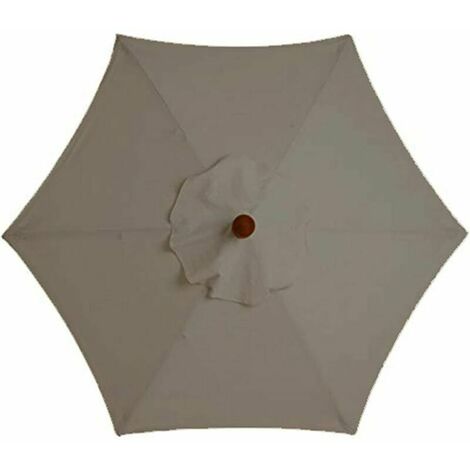 Housse De Rechange pour Parasol - 6 Baleines - 2 M - Imperméable - Anti-Ultraviolet - Tissu De Rechange