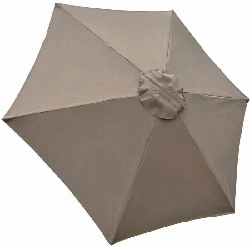 Housse de rechange pour parasol, 6 baleines, 2 m, imperméable, anti-UV, tissu de rechange, Kaki