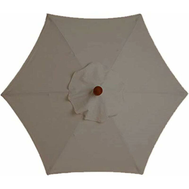 Tinor - Housse De Rechange pour Parasol - 6 Baleines - 3 m - Imperméable - Anti-Ultraviolet - Tissu De Rechange (3M / 9.8Ft,Khaki)