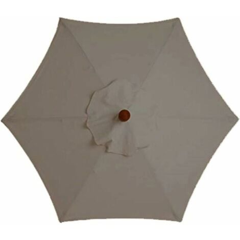 Housse De Rechange pour Parasol - 6 Baleines - 3 M - Impermable - Anti-Ultraviolet - Tissu De Rechange 3M 98FtKhaki PZCC