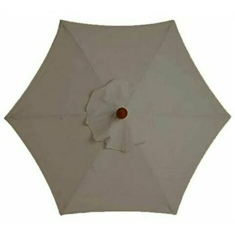 Housse De Rechange pour Parasol - 6 Baleines - 3 M - Imperméable - Anti-Ultraviolet - Tissu De Rechange (3M / 9.8Ft,Khaki)