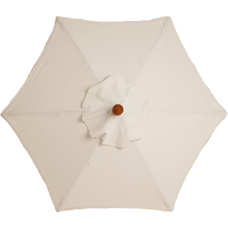 Sunxury - Housse de rechange pour parasol, 8 baleines, 3 m, imperméable, anti-UV, tissu de rechange, beige