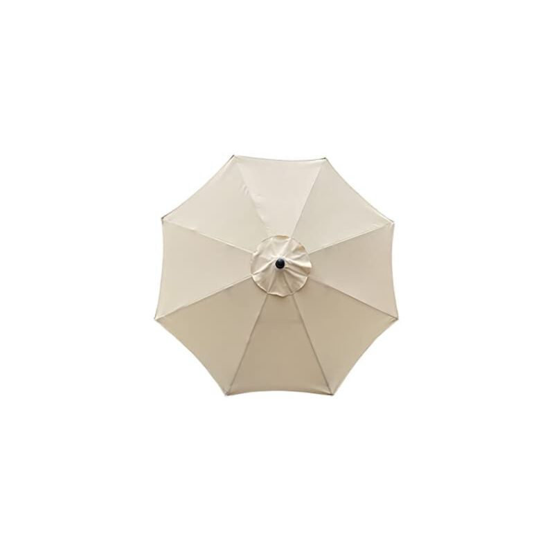 Housse de Rechange pour Parasol, 8 Baleines, 3 m, imperméable, Anti-UV, Tissu de Rechange, Beige