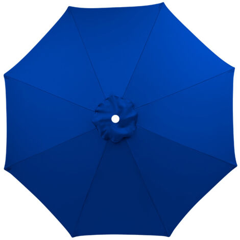 Housse de rechange pour parasol, 8 baleines, 3 m, imperméable, anti-UV, tissu de rechange, Bleu royal