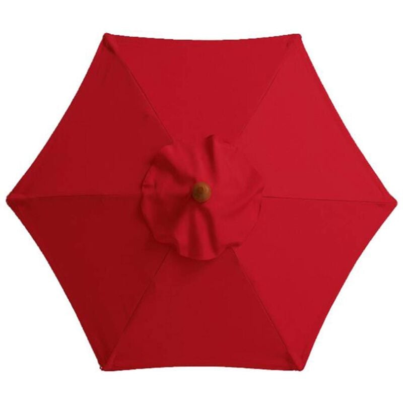 Ymyny - Housse de rechange pour parasol de 3 m, 6 baleines, résistant à la décoloration - Pour terrasse, extérieur, terrasse