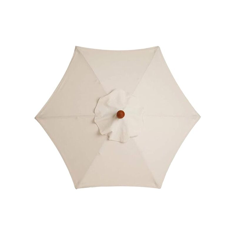 Aiperq - Funda de repuesto para sombrilla de mesa, mesa y sombrilla de mercado - 6 varillas - 3 m - impermeable - Protección uv - Caqui