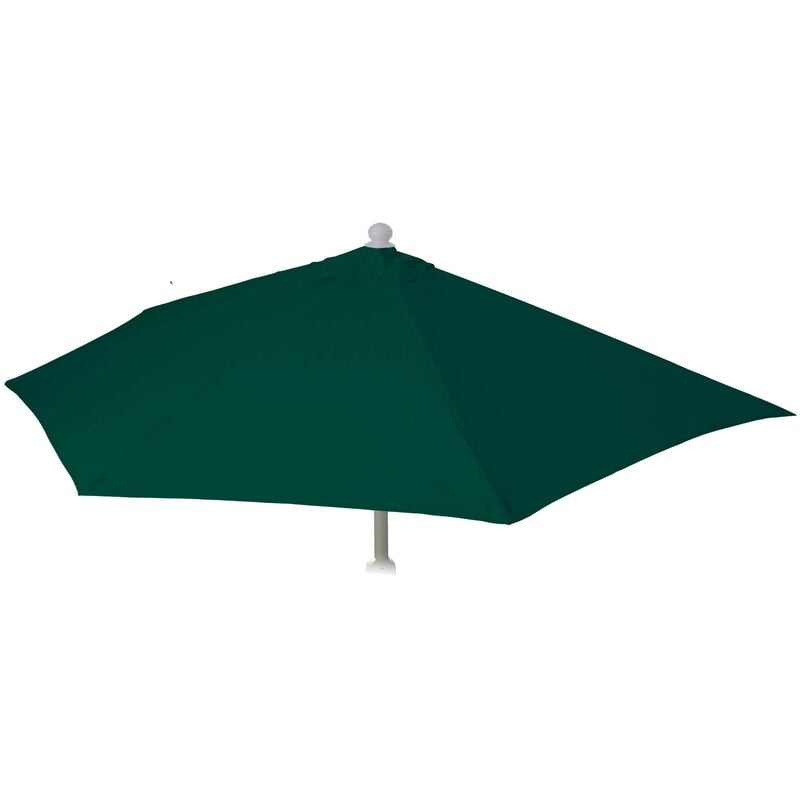 HHG - jamais utilisé] Toile de rechange pour parasol demi-rond Parla, Toile de rechange pour parasol, 300cm tissu/textile uv 50+ 3kg vert - green