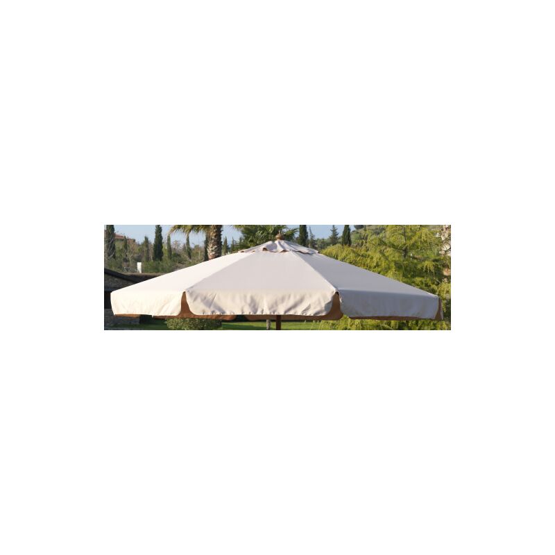 Housse de rechange pour parasol Mod. Island 300x300 cm en polyester e'cru