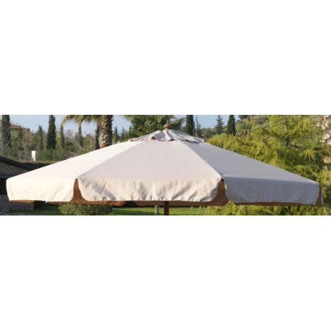 Housse de rechange pour parasol Mod. Island 300x300 cm en polyester e'cru
