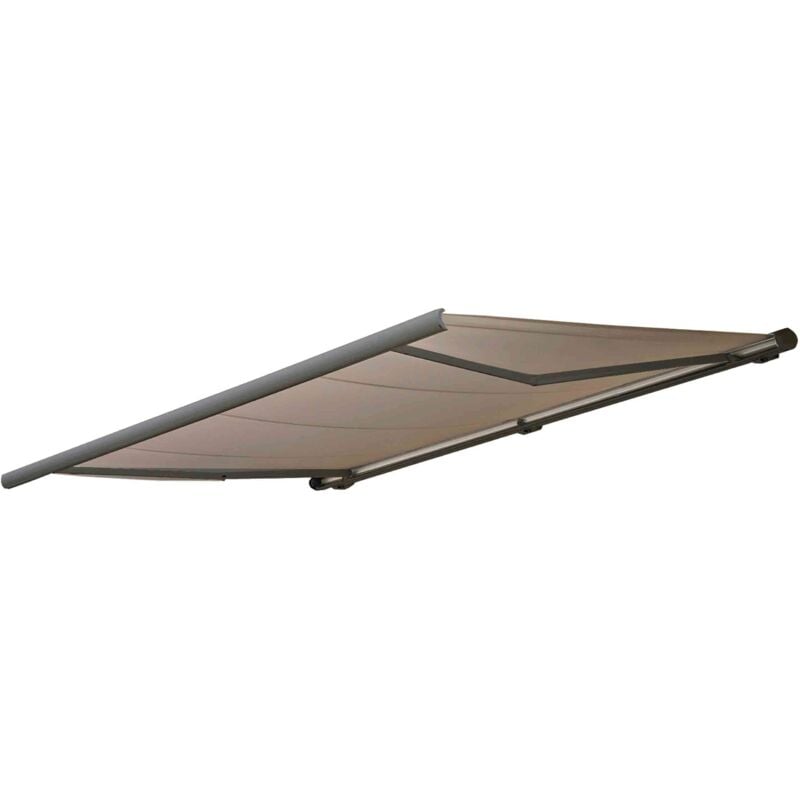 Toile de rechange pour store T123, cassette complète Toile de rechange protection solaire 4,5x3m, Polyester sable