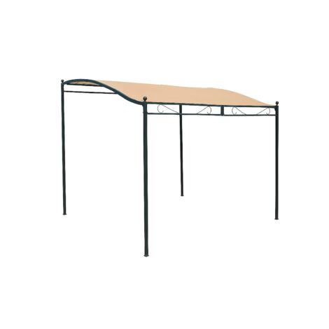 Housse de remplacement en polyester beige pour tonnelle véranda 250x300cm