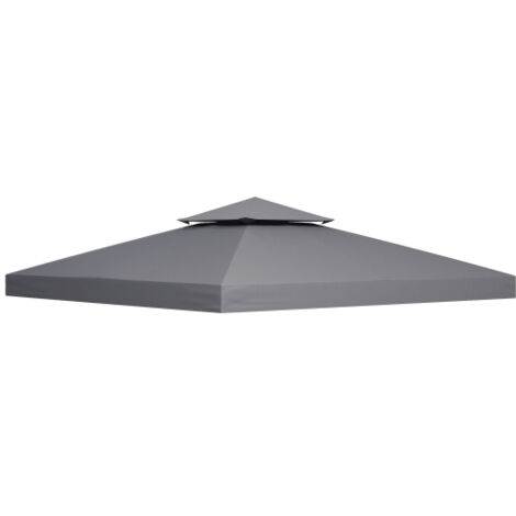 Housse de remplacement pour gazebo métallique 3x3 m, résistante au vent et à la pluie, protection extérieure durable pour votre jardin.