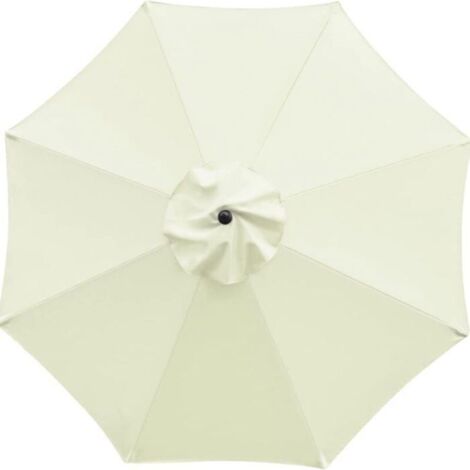 Housse de remplacement pour parasol 3m à 8 bras, anti-UV pour terrasse, jardin ou piscine.