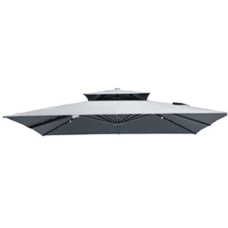 Housse De Remplacement Pour Parasol Extérieur, Polyester, Parasol Anti-Soleil Et Imperméable, Revêtement De Sommet De Parasol Pour Jardin Et Patio
