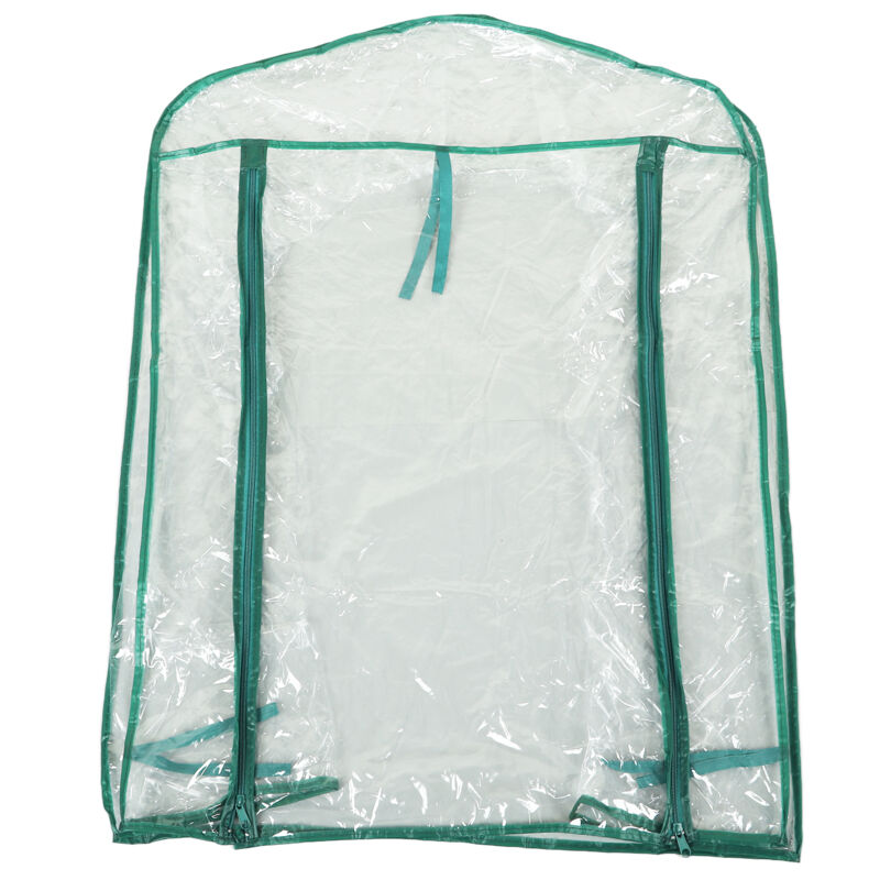 Housse de Remplacement pour Serre en PVC Transparent 69x49x92cm, Abri pour Plantes Mini pour Étagères à 2 Niveaux