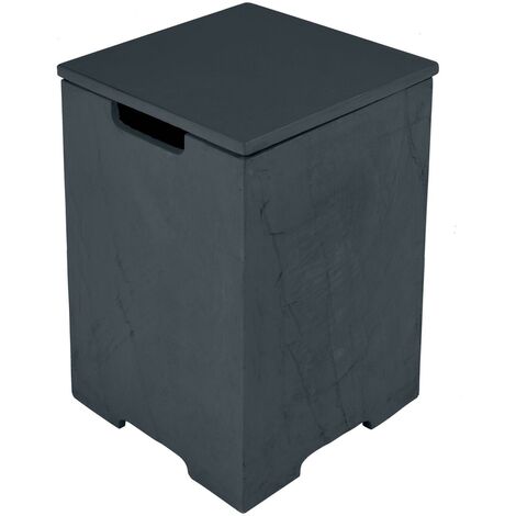 Housse de réservoir carrée H63cm - Noir ardoise