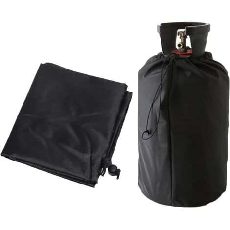 Housse de réservoir de propane anti-UV Oxford pour bouteille de gaz - Accessoires pour jardin extérieur - Imperméable et coupe-vent Avec cordon de serrage