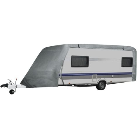 Housse de roulotte taille S Gris vidaXL