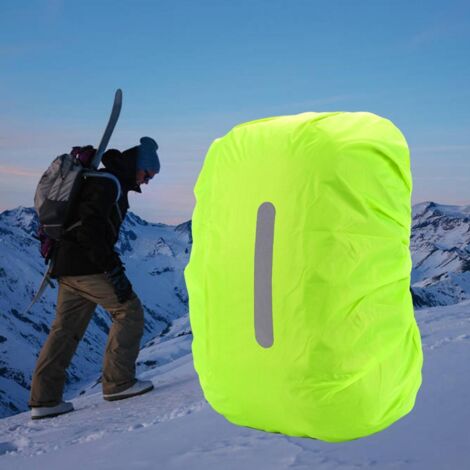 Housse de sac à dos imperméable et réfléchissante pour vélo, randonnée et voyage