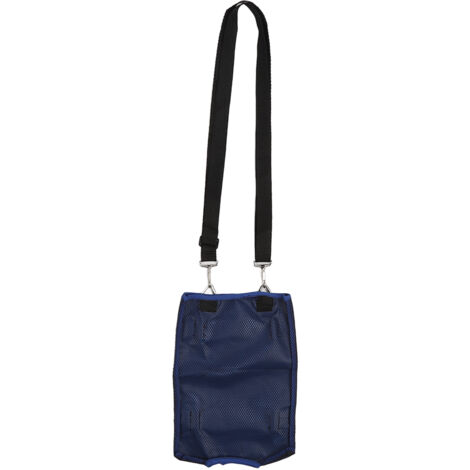 Housse de Sac à Urine Grande Capacité en Tissu Maille avec Sangle de Fixation Bleu pour Cuisse