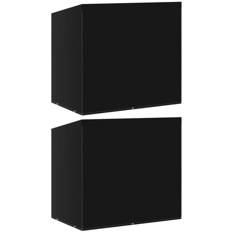 Housses de balancelle 2 pcs 6 œillets 135x105x175 cm