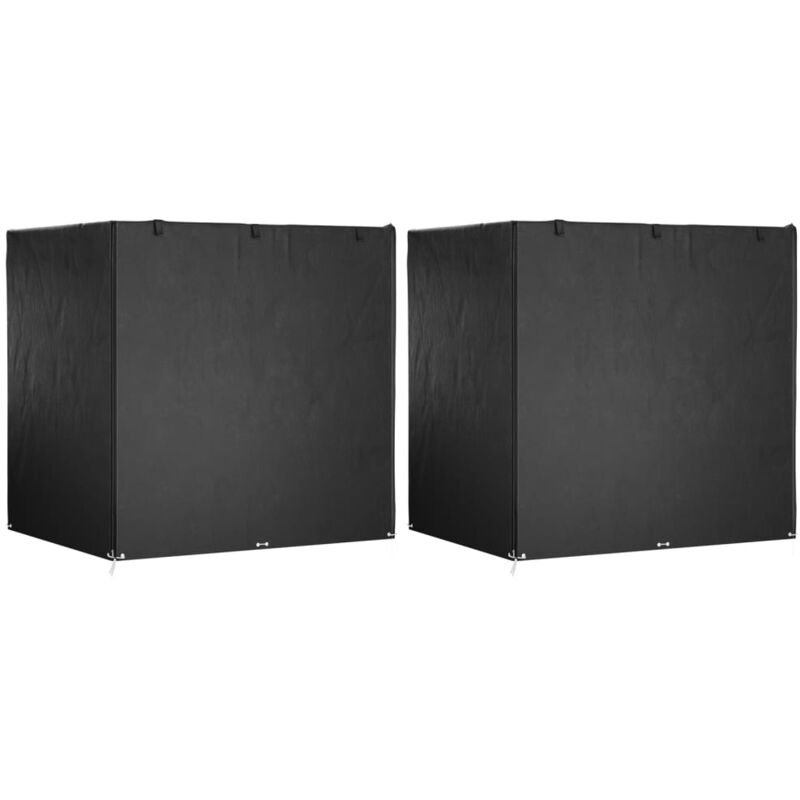 Housses de balancelle 2 pcs 12 œillets 220x177x220 cm PE