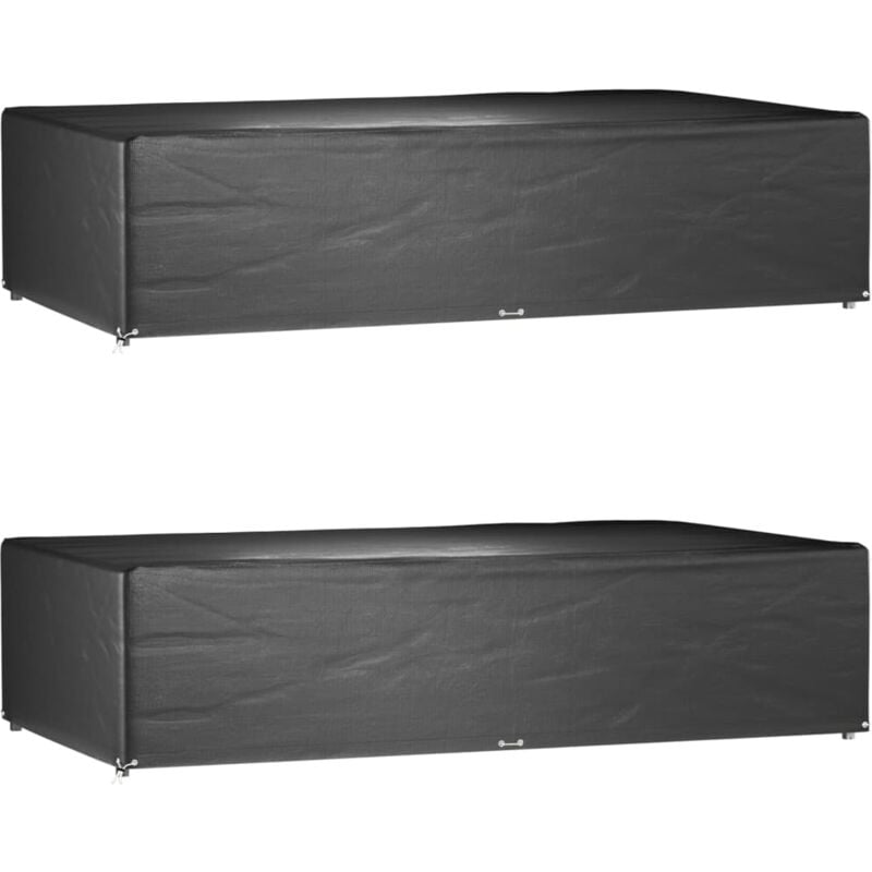 Housses de salon de jardin 2 pcs 12 œillets rectangulaire Vidaxl