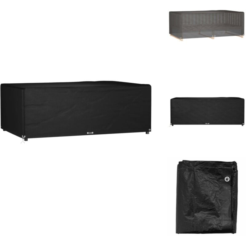 Housse de salon de jardin 12 œillets 213x132x75cm rectangulaire - Housses De Meubles D'extérieur - Housse De Jardin - Protection Mobilier Extérieur
