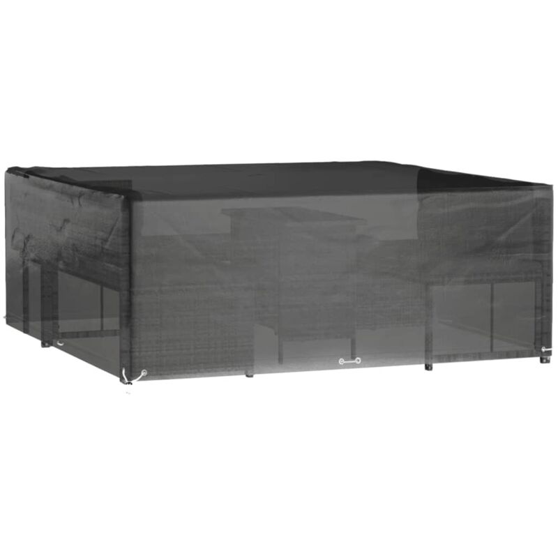 Housse de salon de jardin 16 œillets 250x250x90 cm carré CFW60593