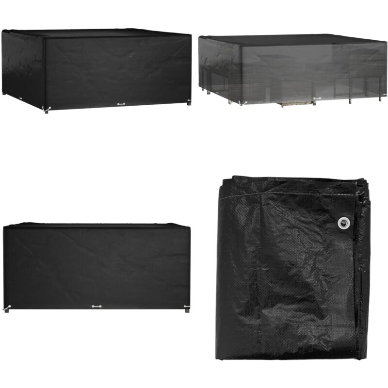 Housse de salon de jardin 16 œillets 300x300x75 cm carré - Housses De Meubles D'extérieur - Housse De Jardin - Protection Mobilier Extérieur - Housse
