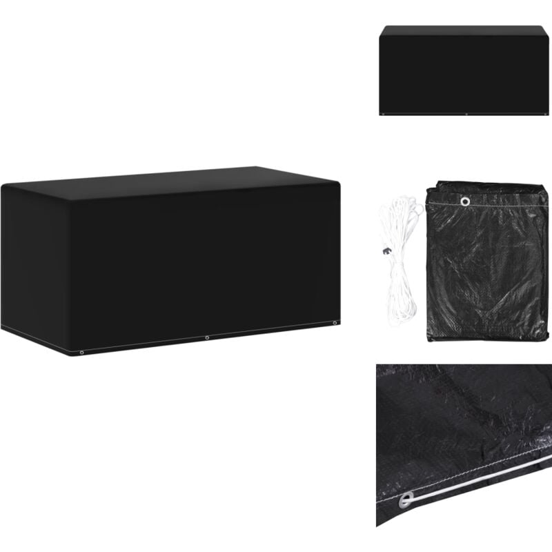 Housse de salon de jardin 6 œillets 160x80x75 cm - Housses De Meubles De Jardin - Housse De Jardin - Protection Meubles Extérieur - Housse Rotin