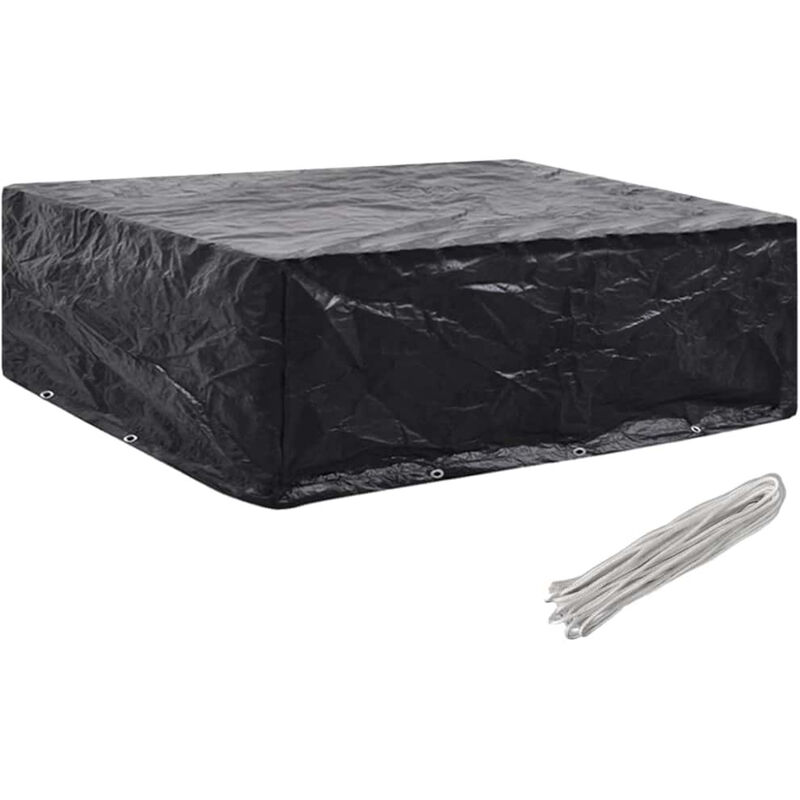 Asupermall - Housse de salon de jardin 8 ?illets 250 x 210 x 90 cm