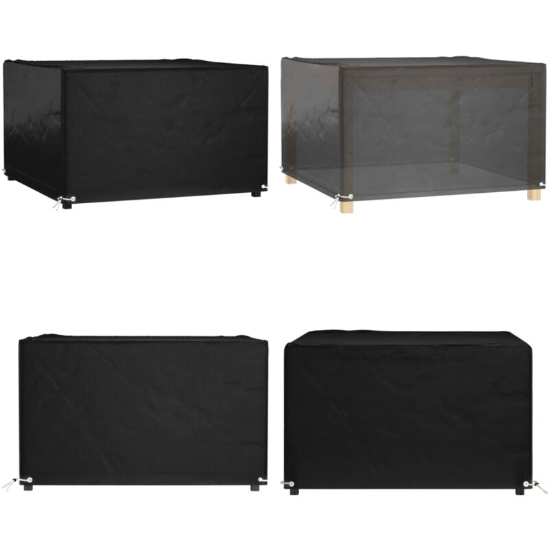 Housse de salon de jardin 8 œillets 125x125x75 cm carré - Housses De Meubles D'extérieur - Housse De Jardin - Protection Mobilier Extérieur - Housse