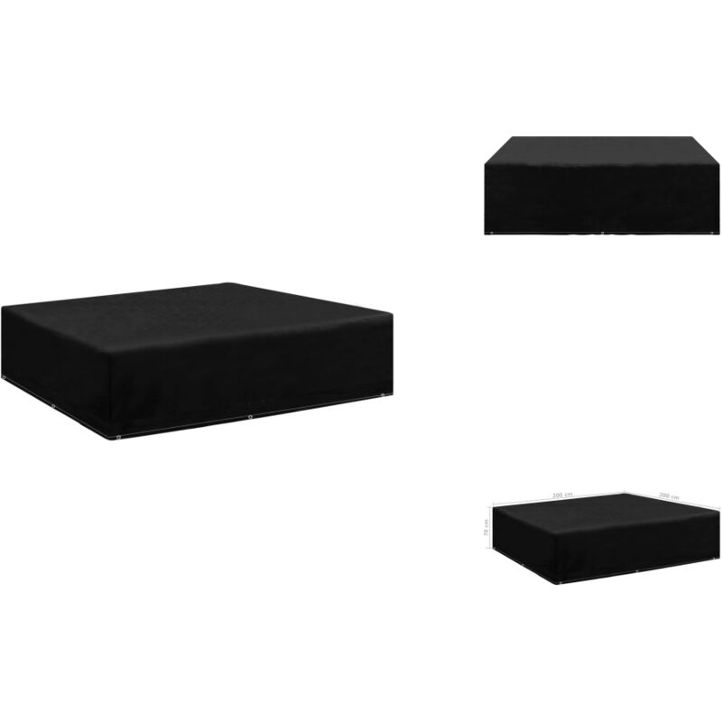Housse de salon de jardin 8 œillets 200x200x70 cm - Housses De Meubles De Jardin - Housse De Jardin - Housse Anti Uv - Housse Imperméable