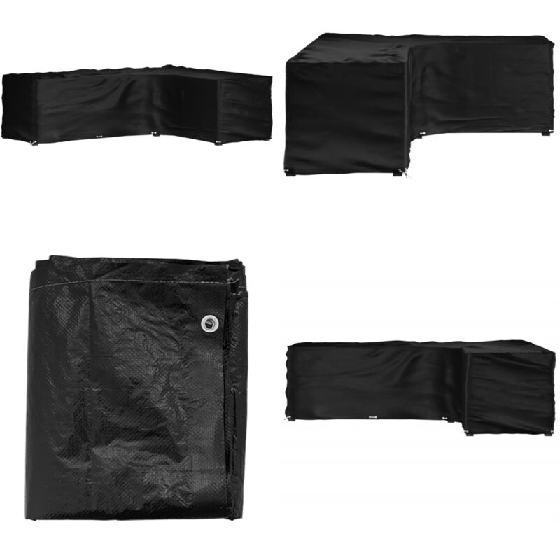 Housse de salon de jardin en forme de l 16 œillets 260x210x80cm - Housses De Meubles D'extérieur - Housse De Jardin - Protection Mobilier Extérieur