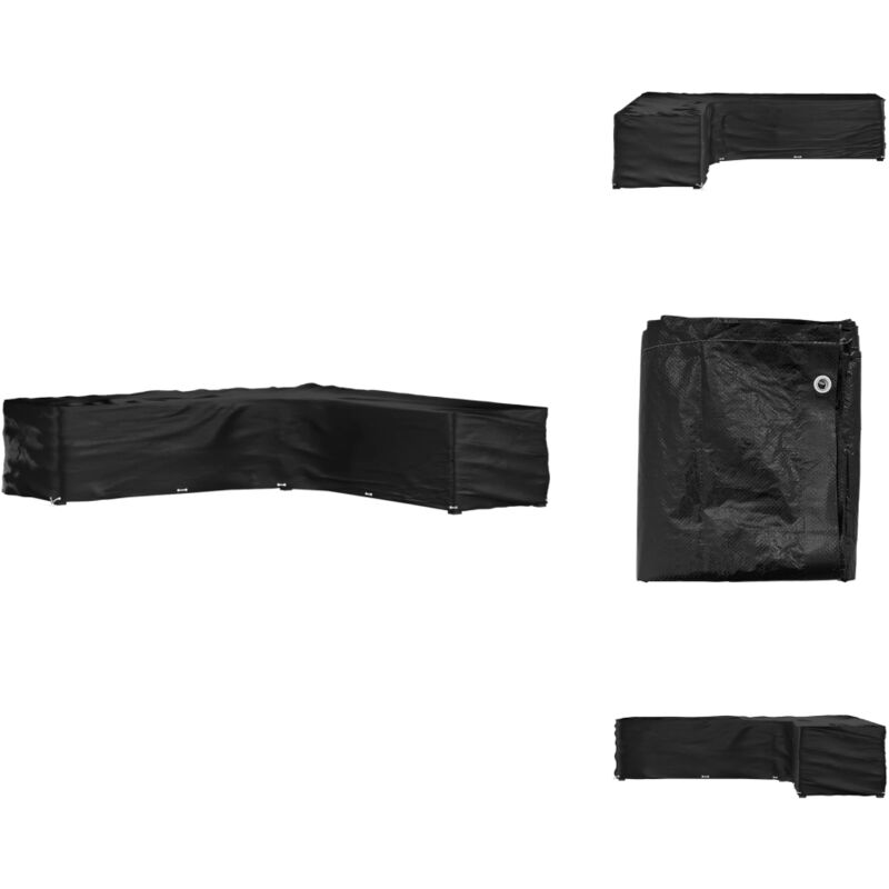 Housse de salon de jardin en forme de l 20 œillets 300x300x70cm - Housses De Meubles D'extérieur - Housse De Protection Mobilier Extérieur - Housse