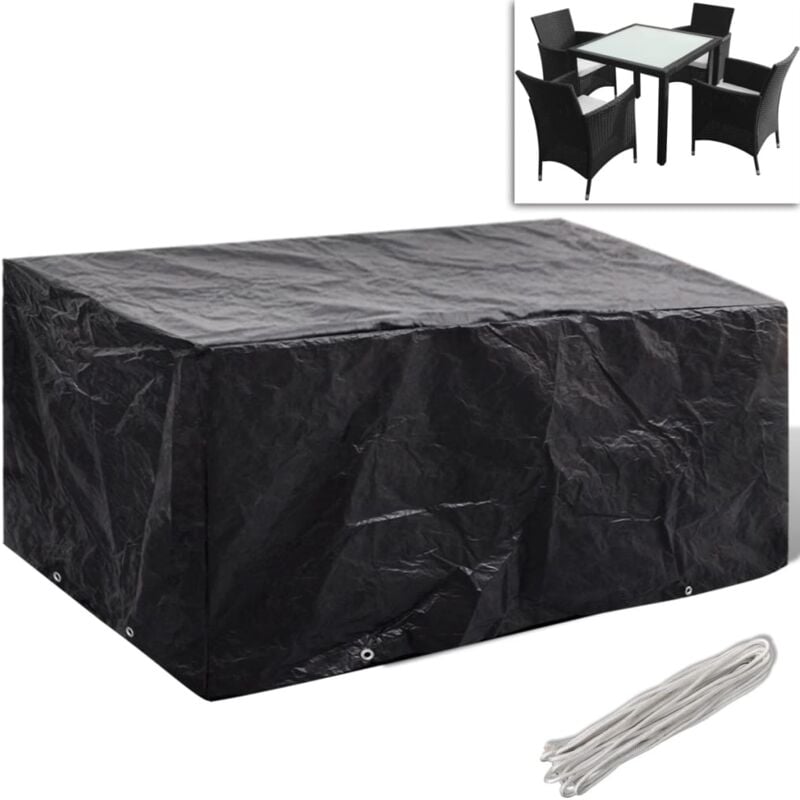 Housse de salon de jardin, Housse pour mobilier de jardin, Couverture de Jardin 8 œillets 180 x 140 x 90 cm CON337974 design in
