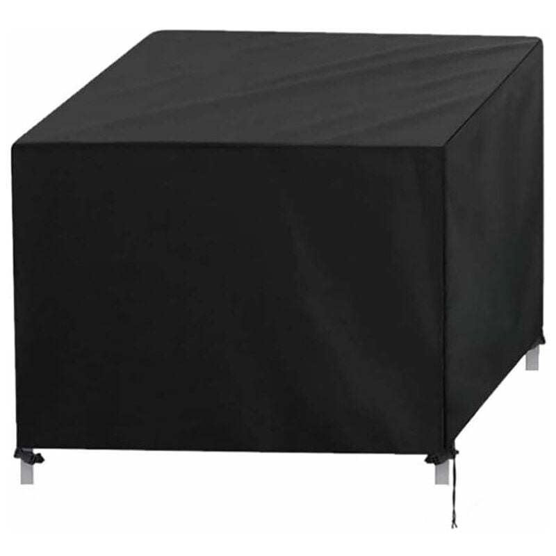 Housse de salon de jardin,Housse de protection rectangulaire 420D Housse de bache,imperméable,résistante aux intempéries,pour chaises de table de